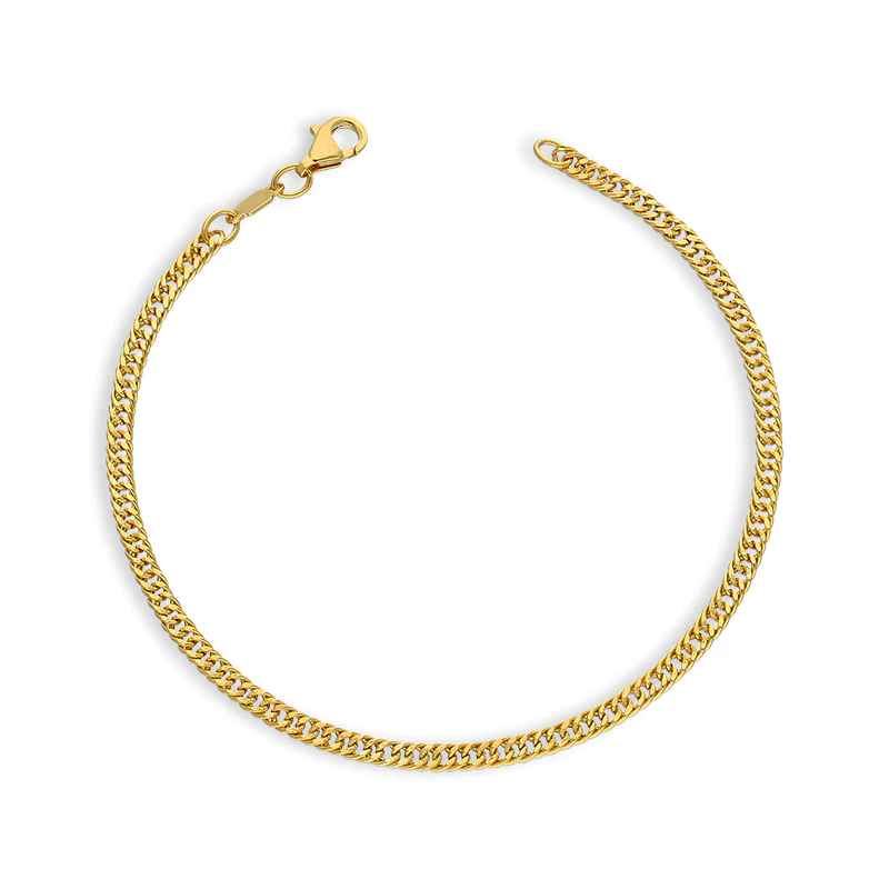 18k Gold Curb Bracelet