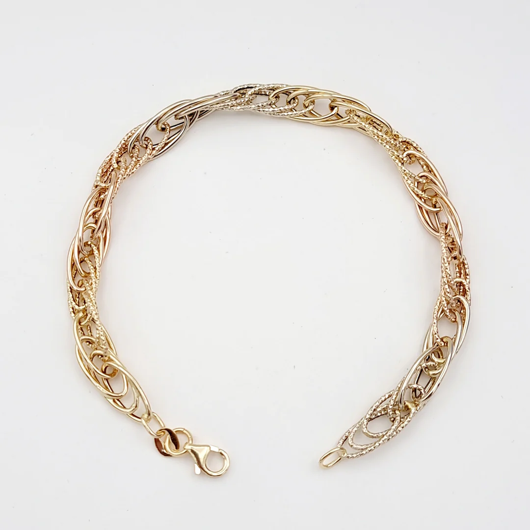 18k Gold Multi Linked Bracelet