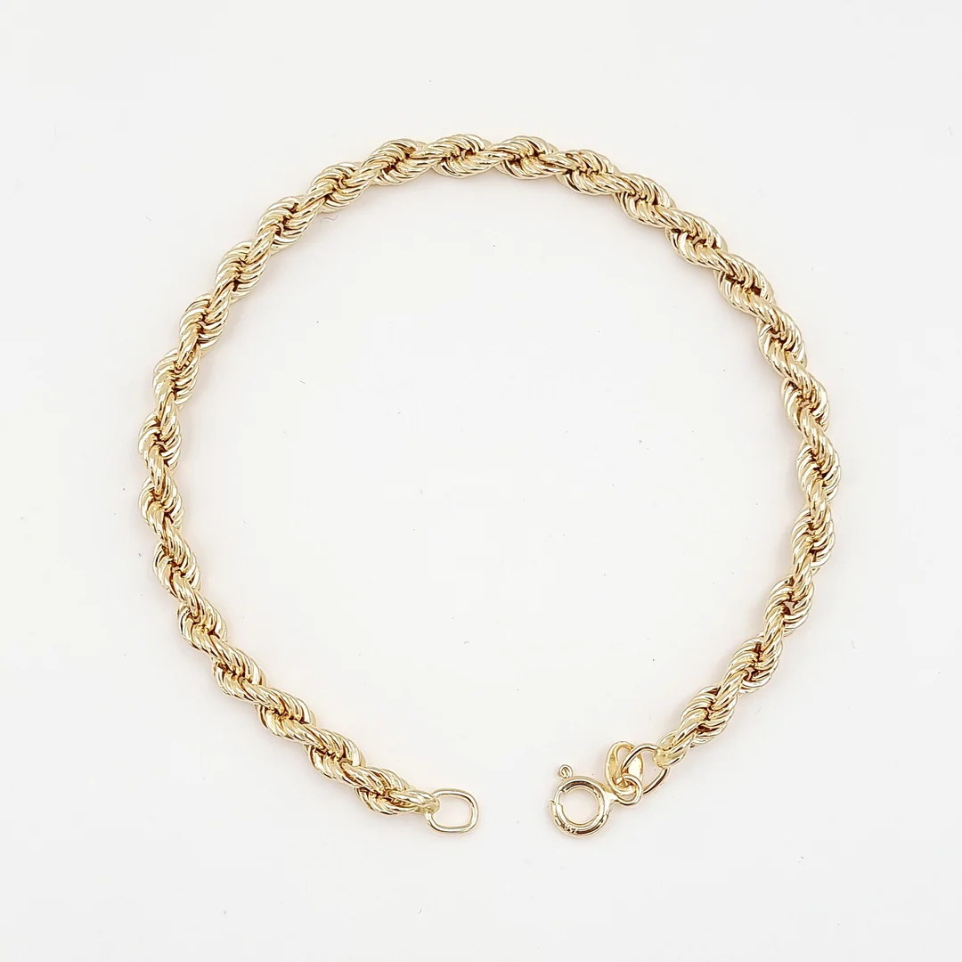 18k Gold Rope Bracelet