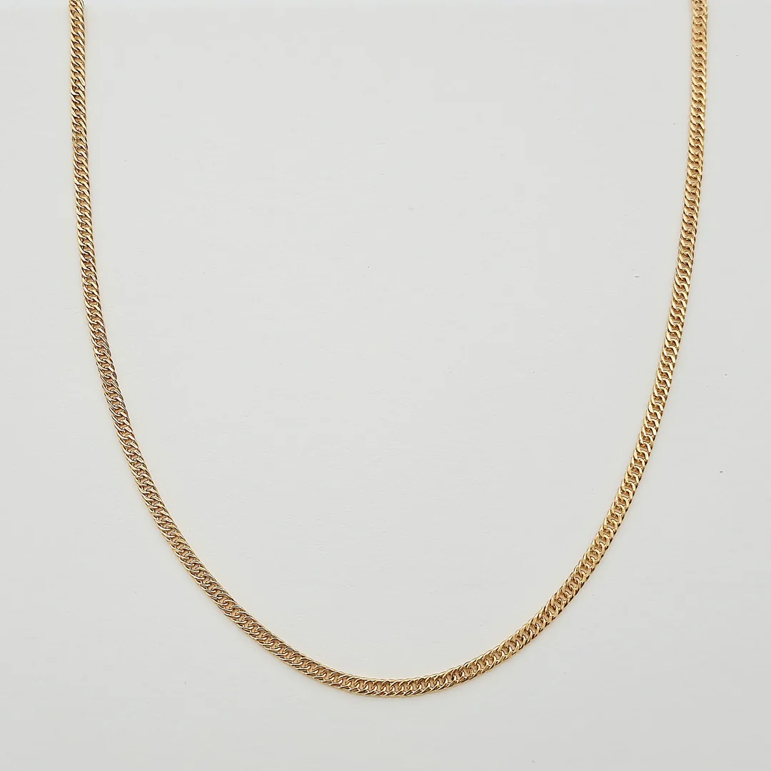 18k Gold Flat Chain