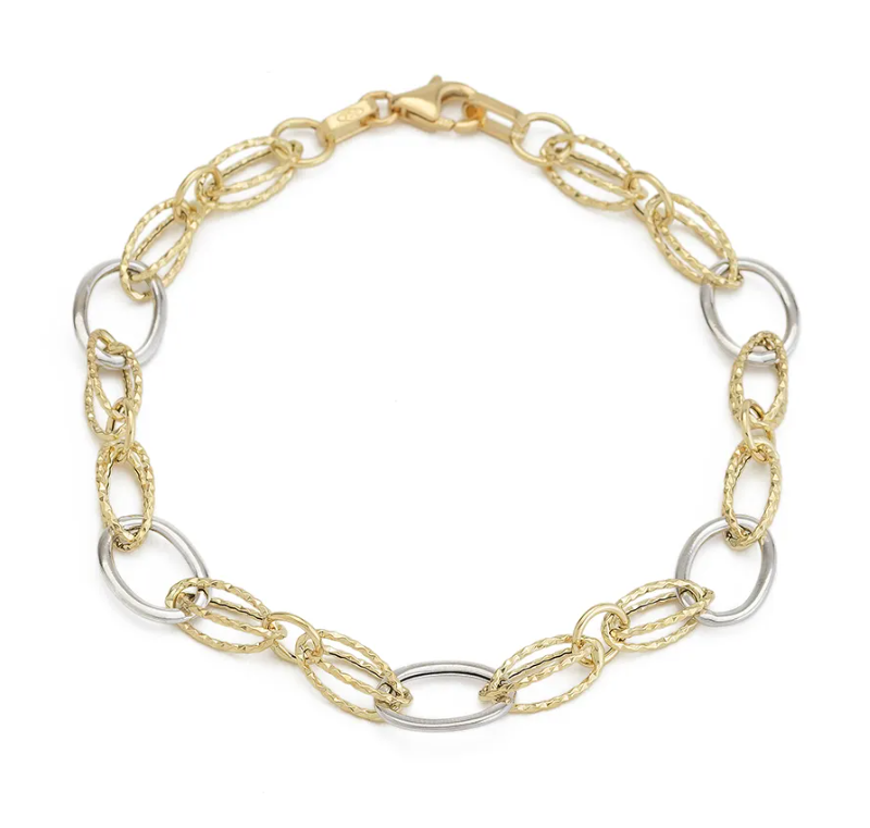 18ct Two Layer Chain Bracelet