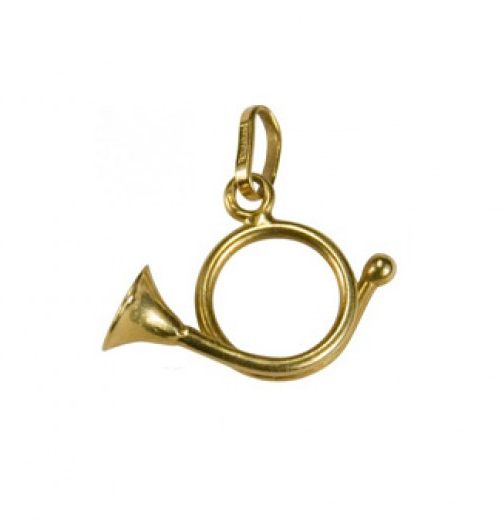 18ct French Trumpet Pendant