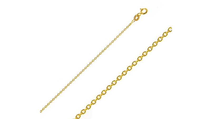 18kt Rolo (Cable) Chain