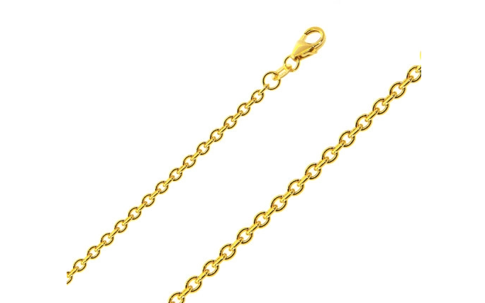 18kt Rolo (Cable) Chain