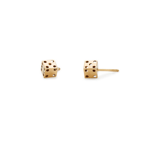 18ct Dice Earrings