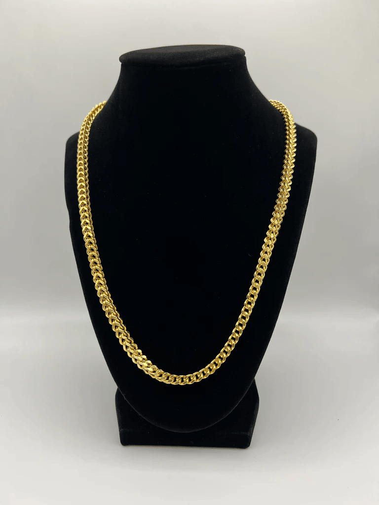 18ct foxtail franco chain