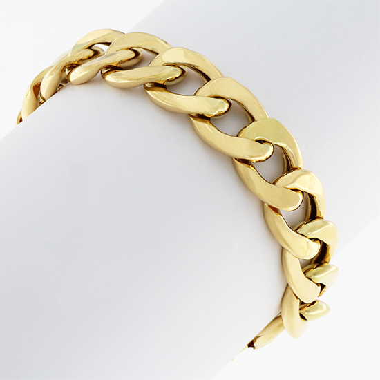 18k Gold maimi cuban bracelet