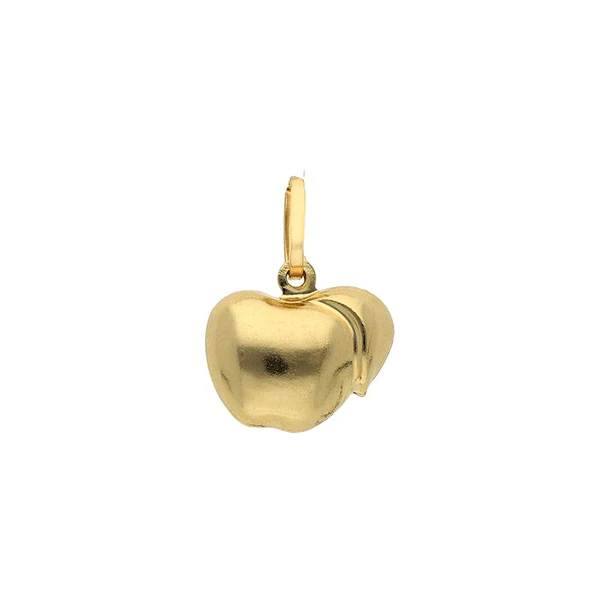 18k Gold Apple pendant