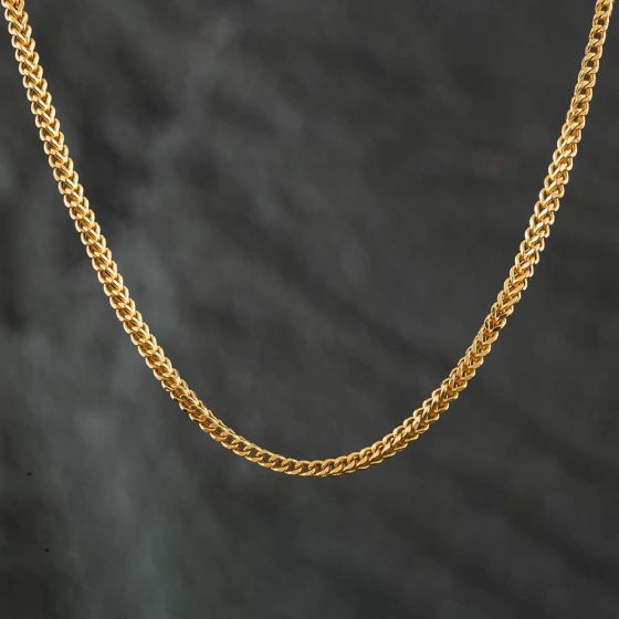 18k Gold 20 Inch Foxtail Chain