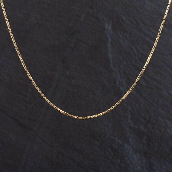 18k Gold 18 Inch Box Chain